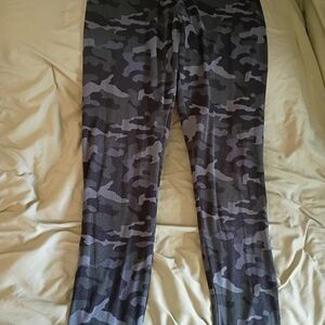 Express Black and Gray Camouflage Leggings